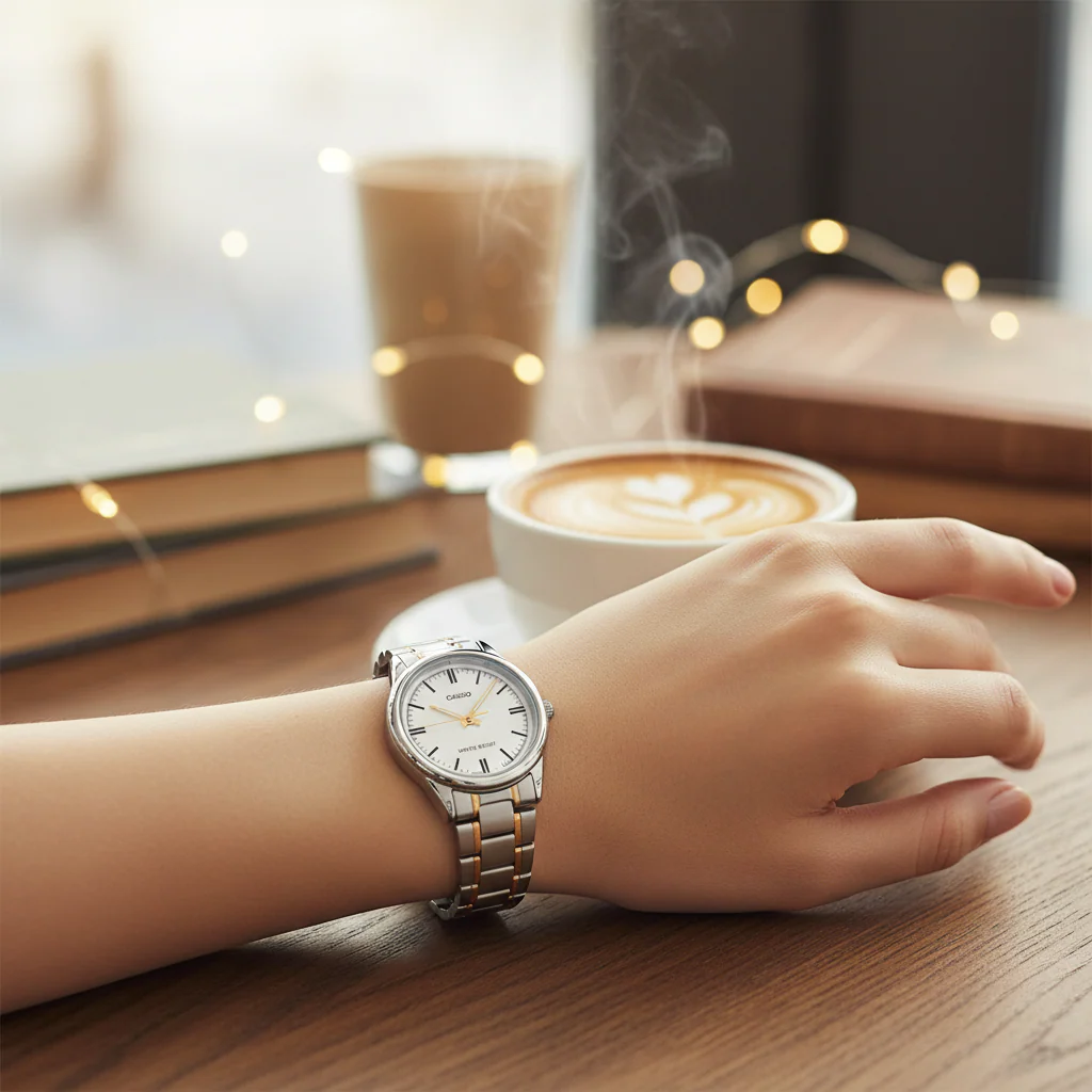RELOJ PARA MUJER CASIO LTP-V005SG-7AUDF -BLANCO - Image 5
