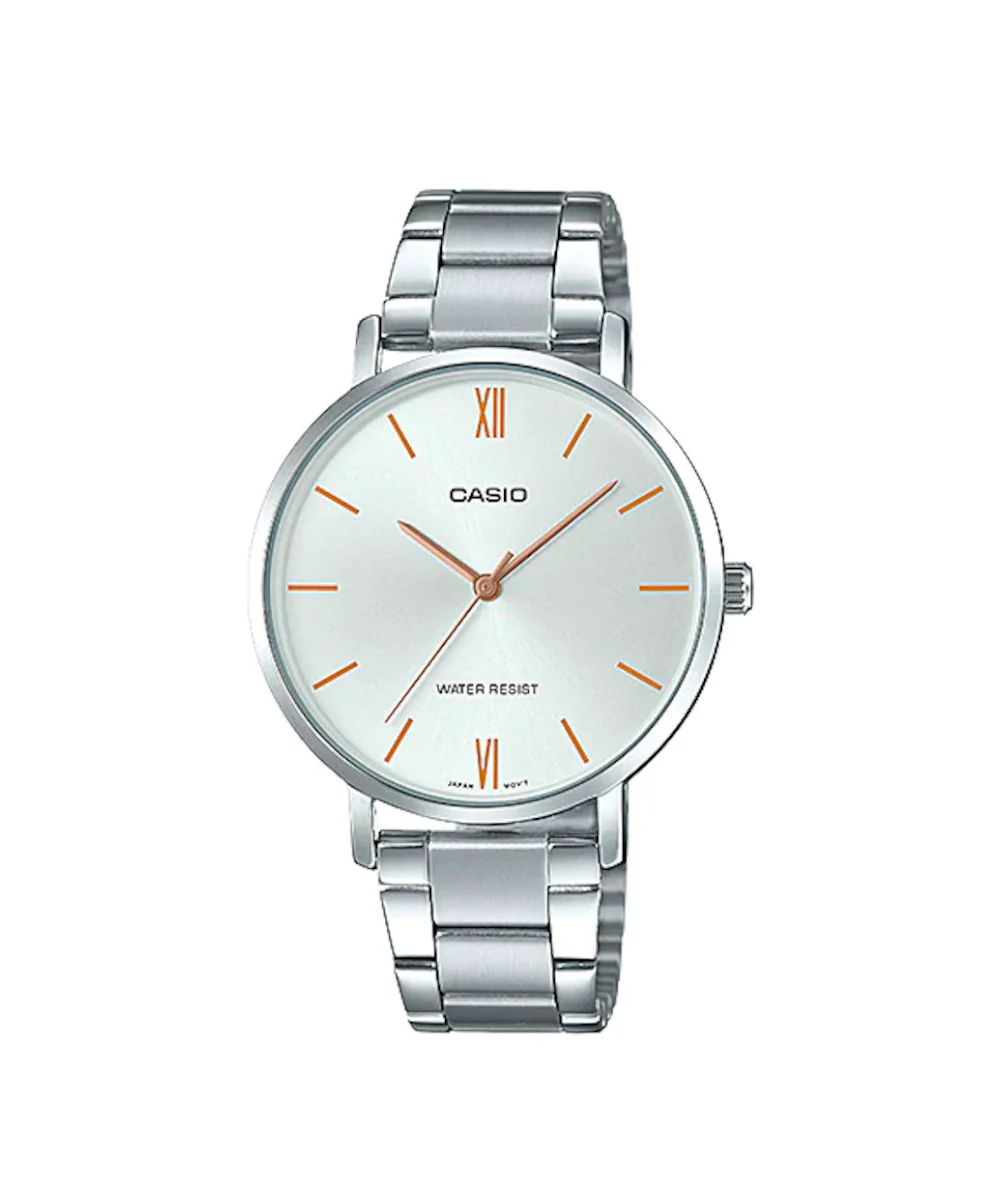RELOJ PARA MUJER CASIO LTP-VT01D-7BUDF -BLANCO