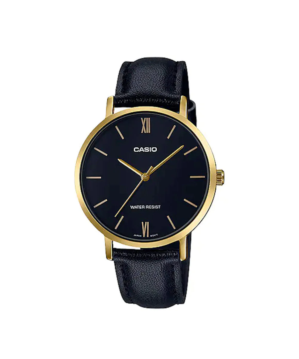 RELOJ PARA MUJER CASIO LTP-VT01GL-1BUDF -NEGRO