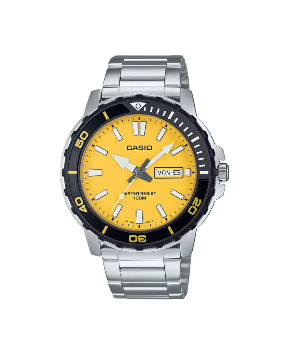RELOJ PARA HOMBRE CASIO MTD-125D-9AVDF -AMARILLO