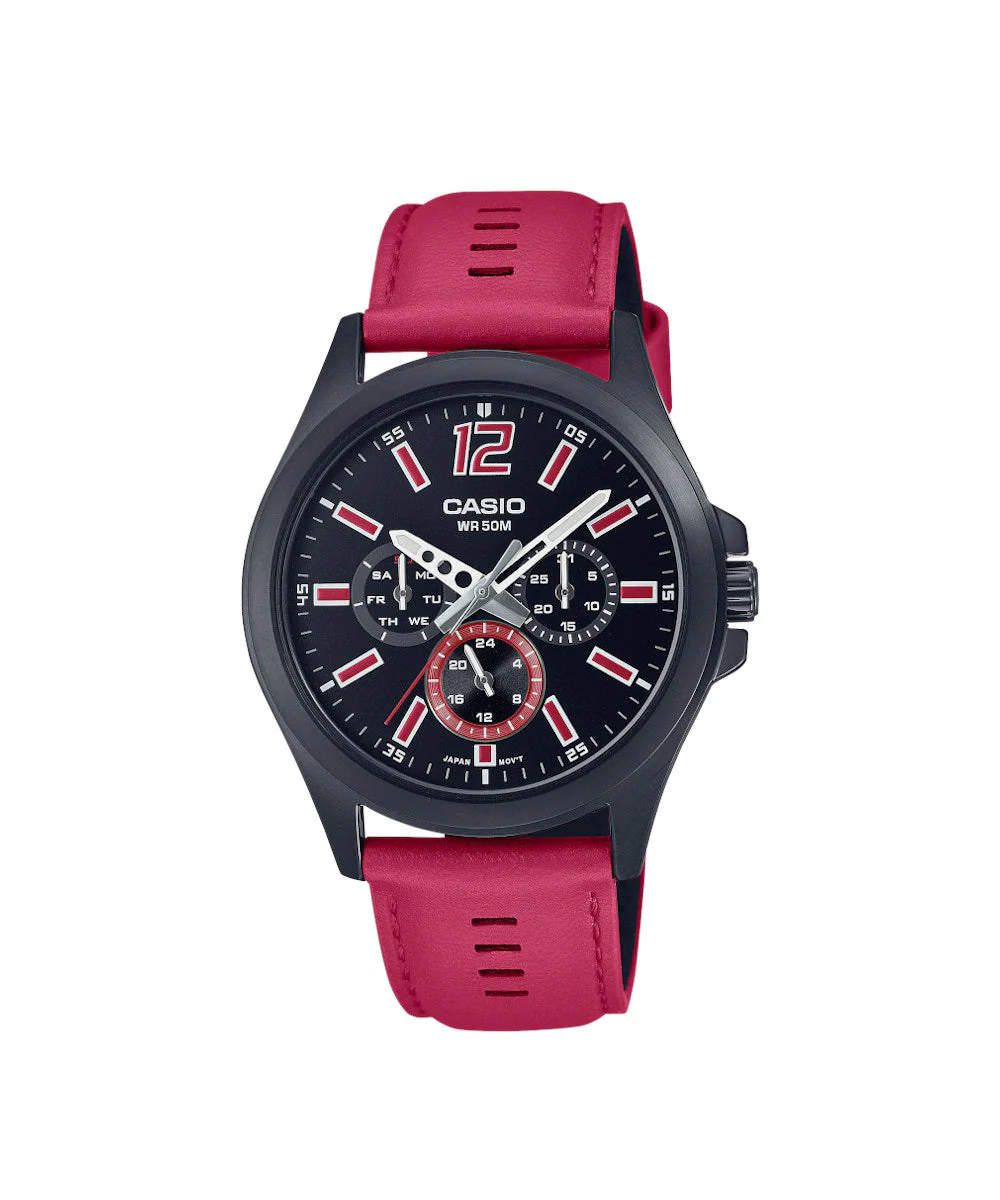 RELOJ PARA HOMBRE CASIO MTP-E350BL-1BVDF -NEGRO