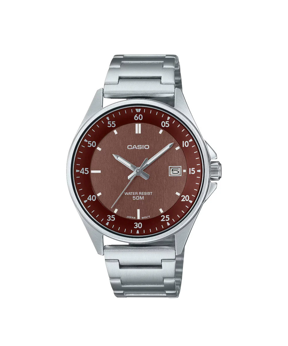 RELOJ PARA HOMBRE CASIO MTP-E705D-5EVDF -CAFÉ