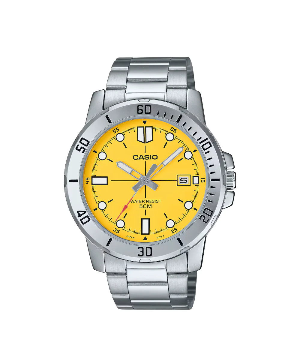 RELOJ PARA HOMBRE CASIO MTP-VD01D-9EVUDF -AMARILLO