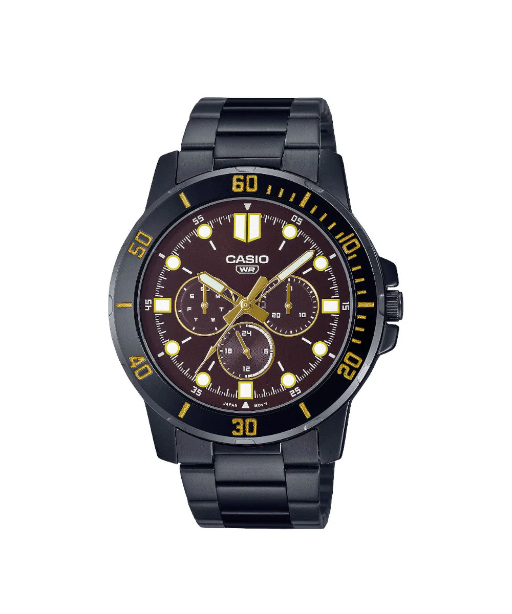 RELOJ PARA HOMBRE CASIO MTP-VD300B-5EUDF -CAFÉ