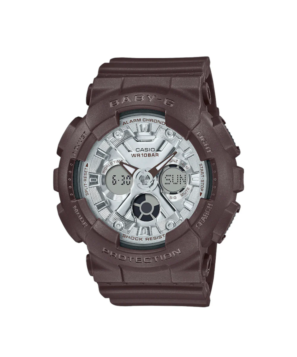 RELOJ PARA MUJER CASIO BABY-G BA-130SW-5ADR -CAFÉ