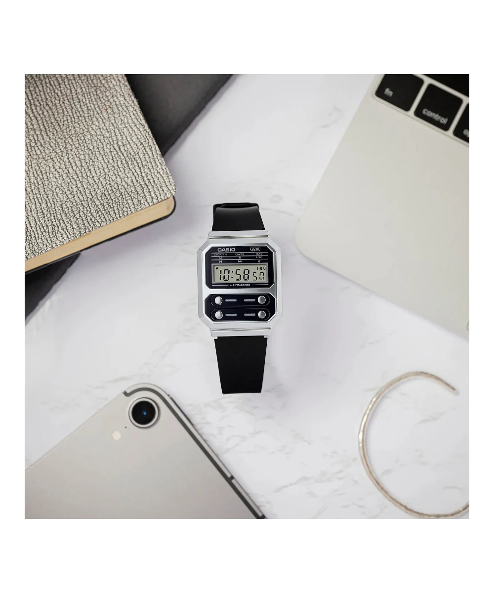 RELOJ CASIO VINTAGE A100WEF-1ADF -NEGRO - Image 7