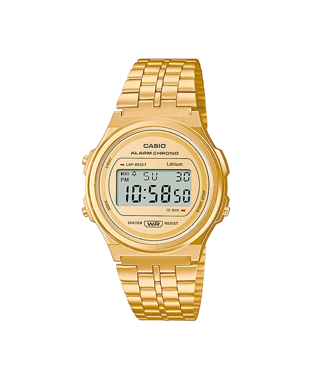 RELOJ CASIO VINTAGE A171WEG-9ADF -DORADO
