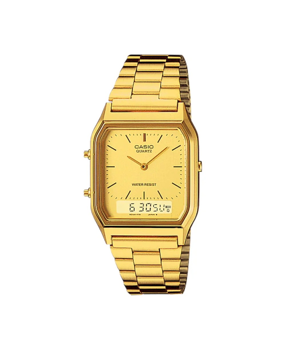 RELOJ CASIO VINTAGE AQ-230GA-9DMQ -DORADO