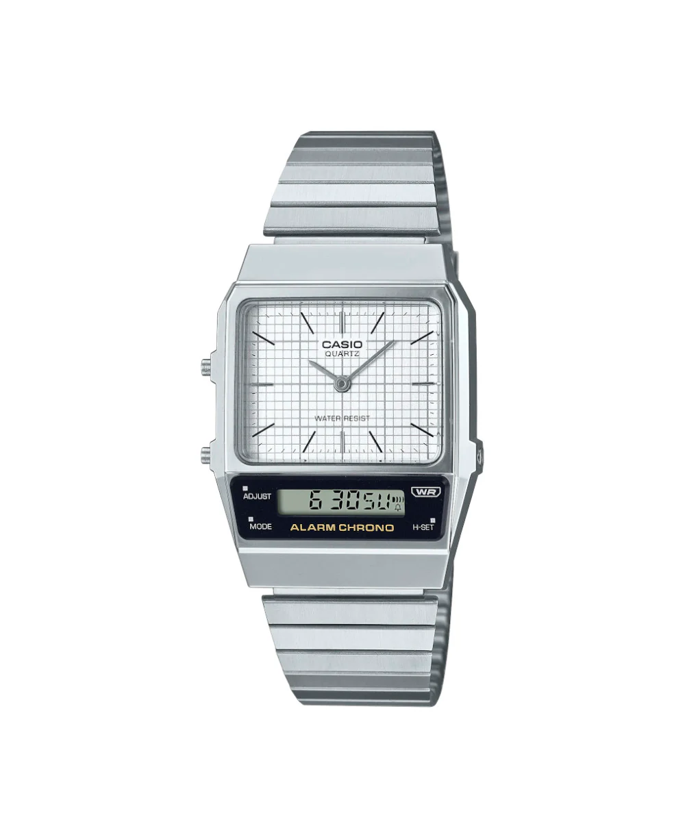 RELOJ CASIO VINTAGE AQ-800E-7ADF -BLANCO