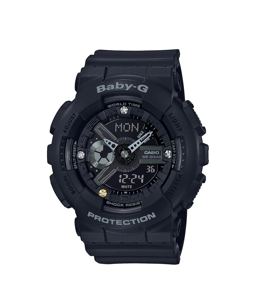 RELOJ PARA MUJER CASIO BABY-G BA-135DD-1ADR -NEGRO
