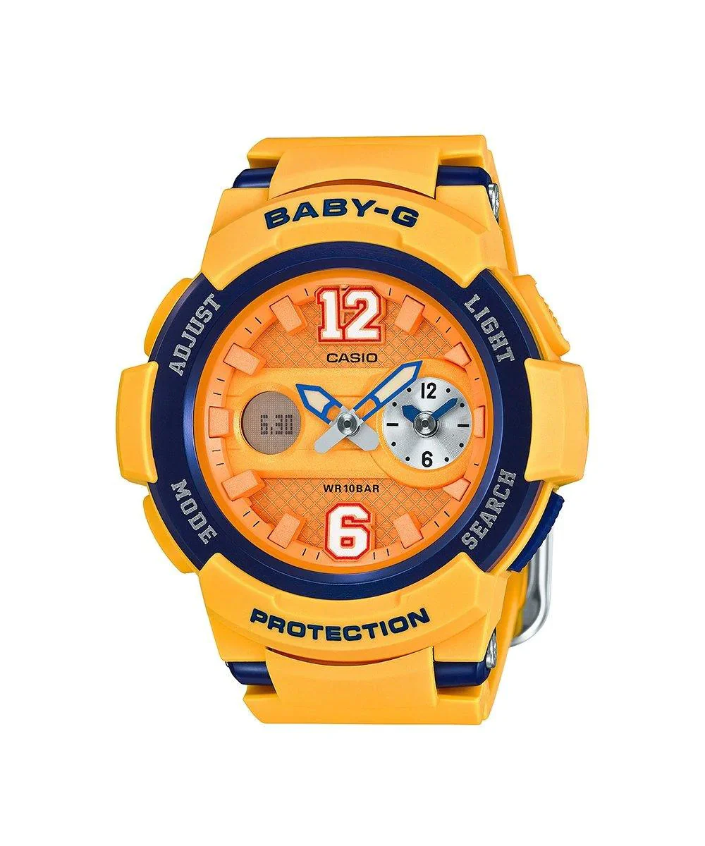 RELOJ PARA MUJER CASIO BABY-G BGA-210-4BDR -AMARILLO