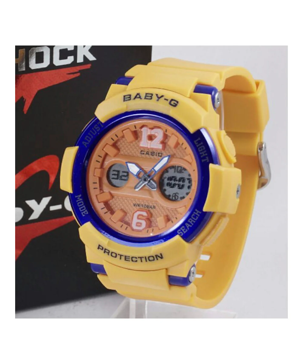 RELOJ PARA MUJER CASIO BABY-G BGA-210-4BDR -AMARILLO - Image 2