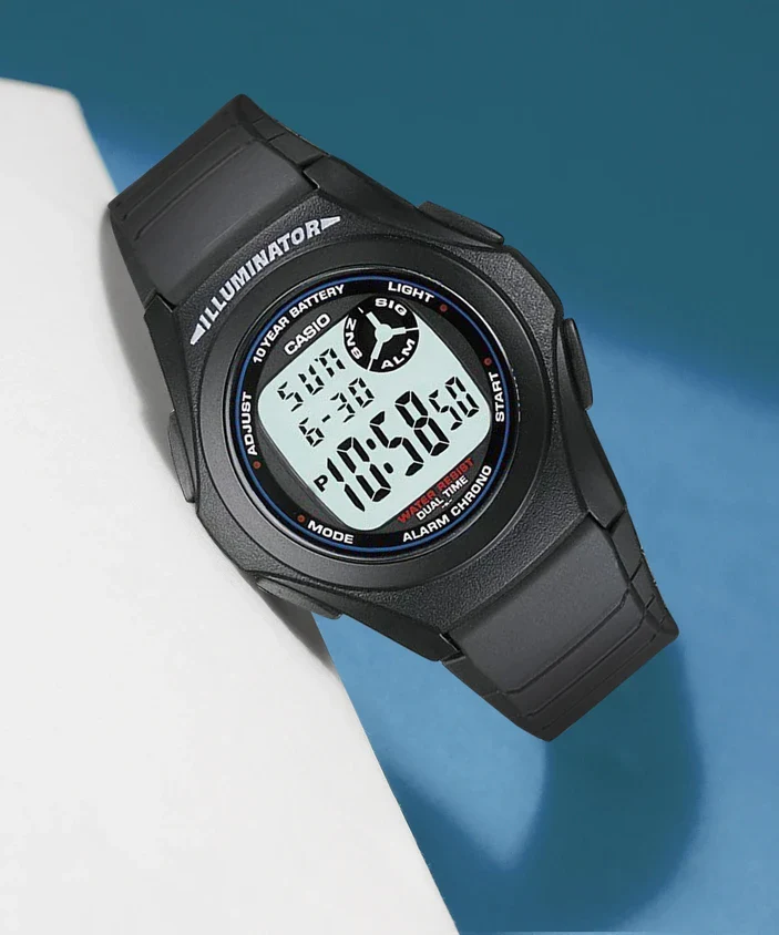 RELOJ CASIO F-200W-1ADF -NEGRO - Image 3