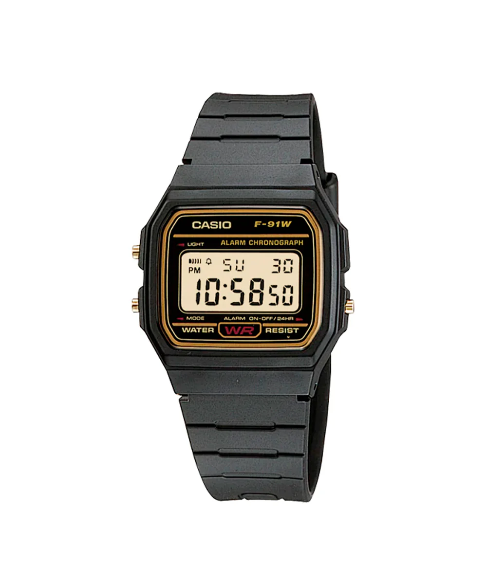 RELOJ CASIO F-91WG-9QDF -NEGRO