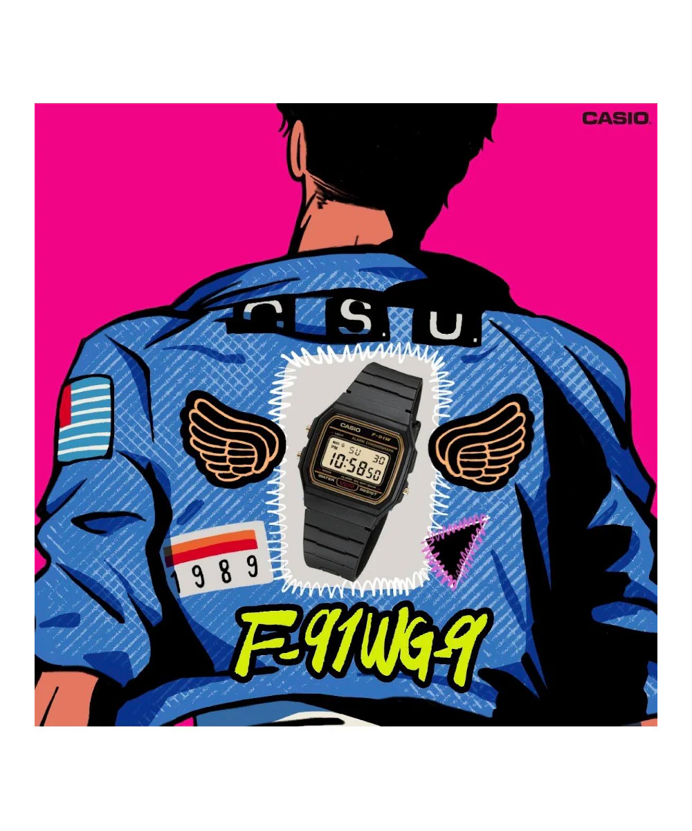 RELOJ CASIO F-91WG-9QDF -NEGRO - Image 2
