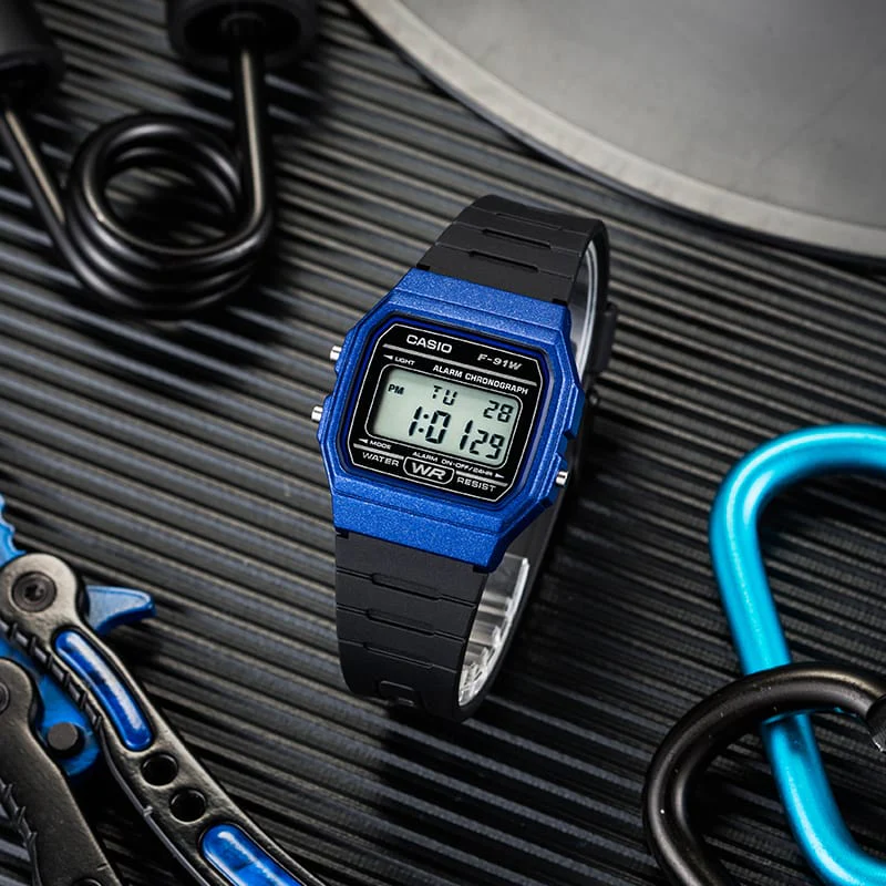 RELOJ CASIO F-91WM-2ADF -AZUL - Image 3
