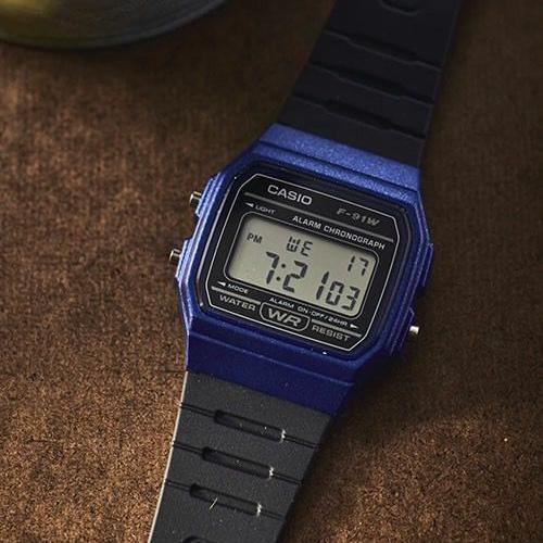 RELOJ CASIO F-91WM-2ADF -AZUL - Image 7
