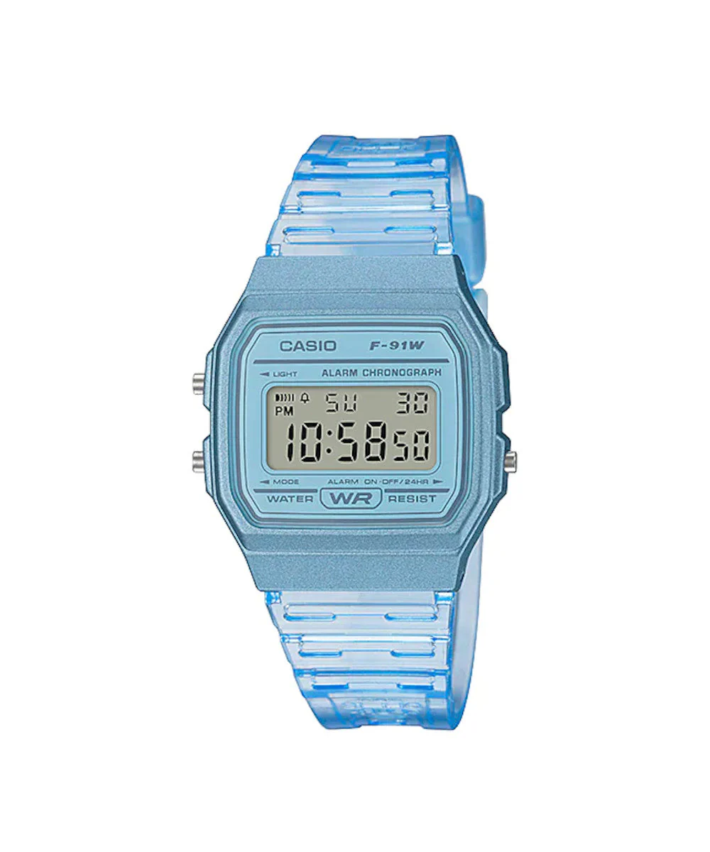RELOJ CASIO F-91WS-2DF -AZUL