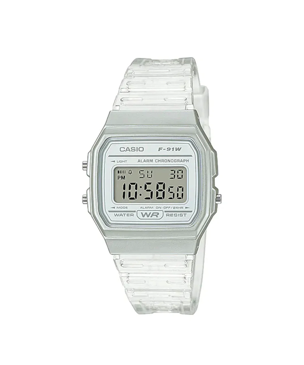 RELOJ CASIO F-91WS-7DF -BLANCO