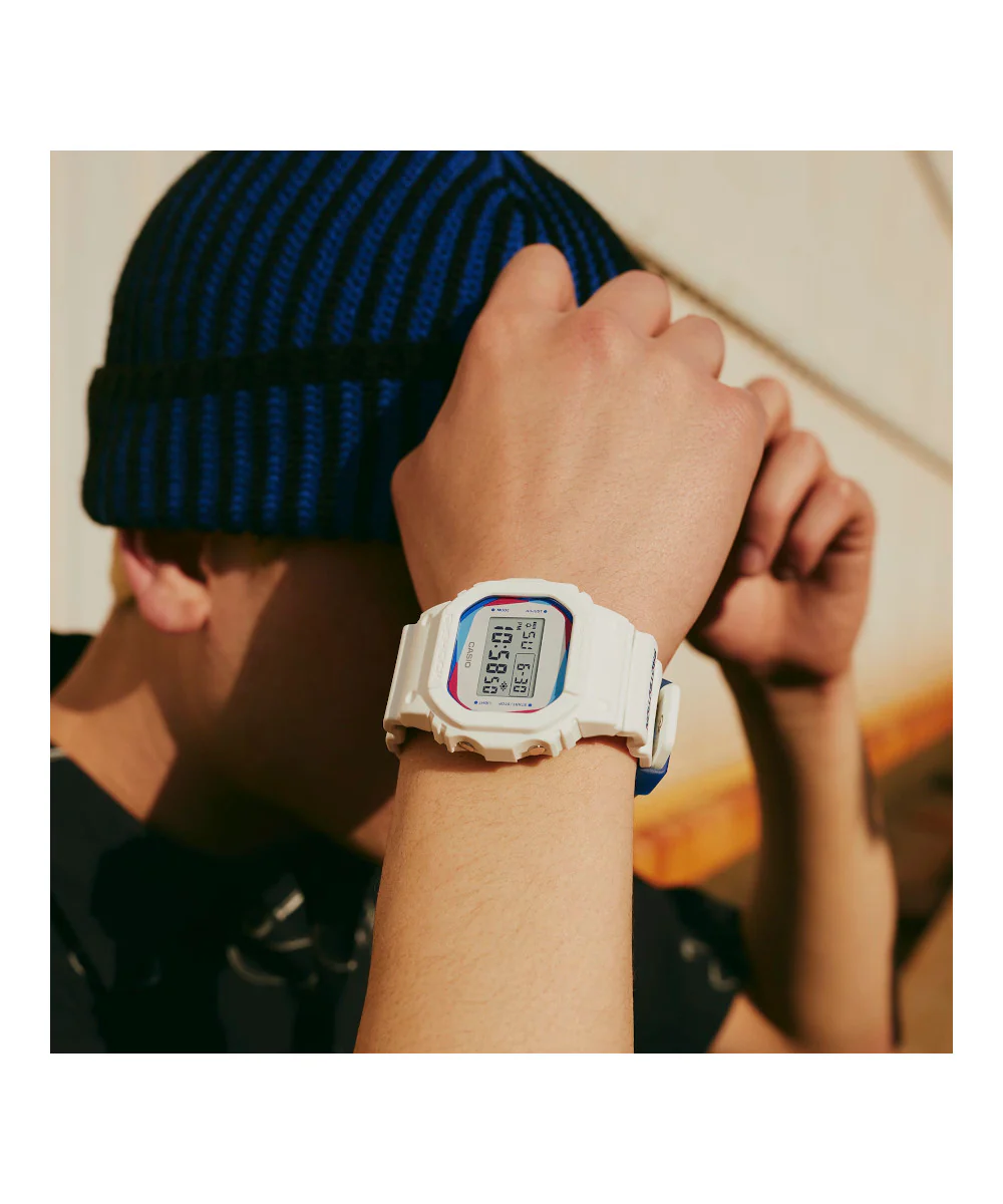RELOJ CASIO G-SHOCK DWE-5600PR-2DR- AZUL - Image 6