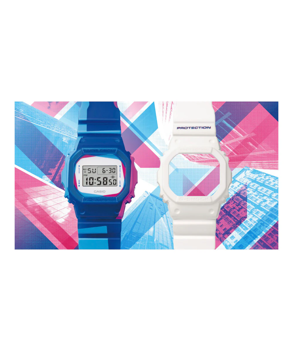 RELOJ CASIO G-SHOCK DWE-5600PR-2DR- AZUL - Image 8