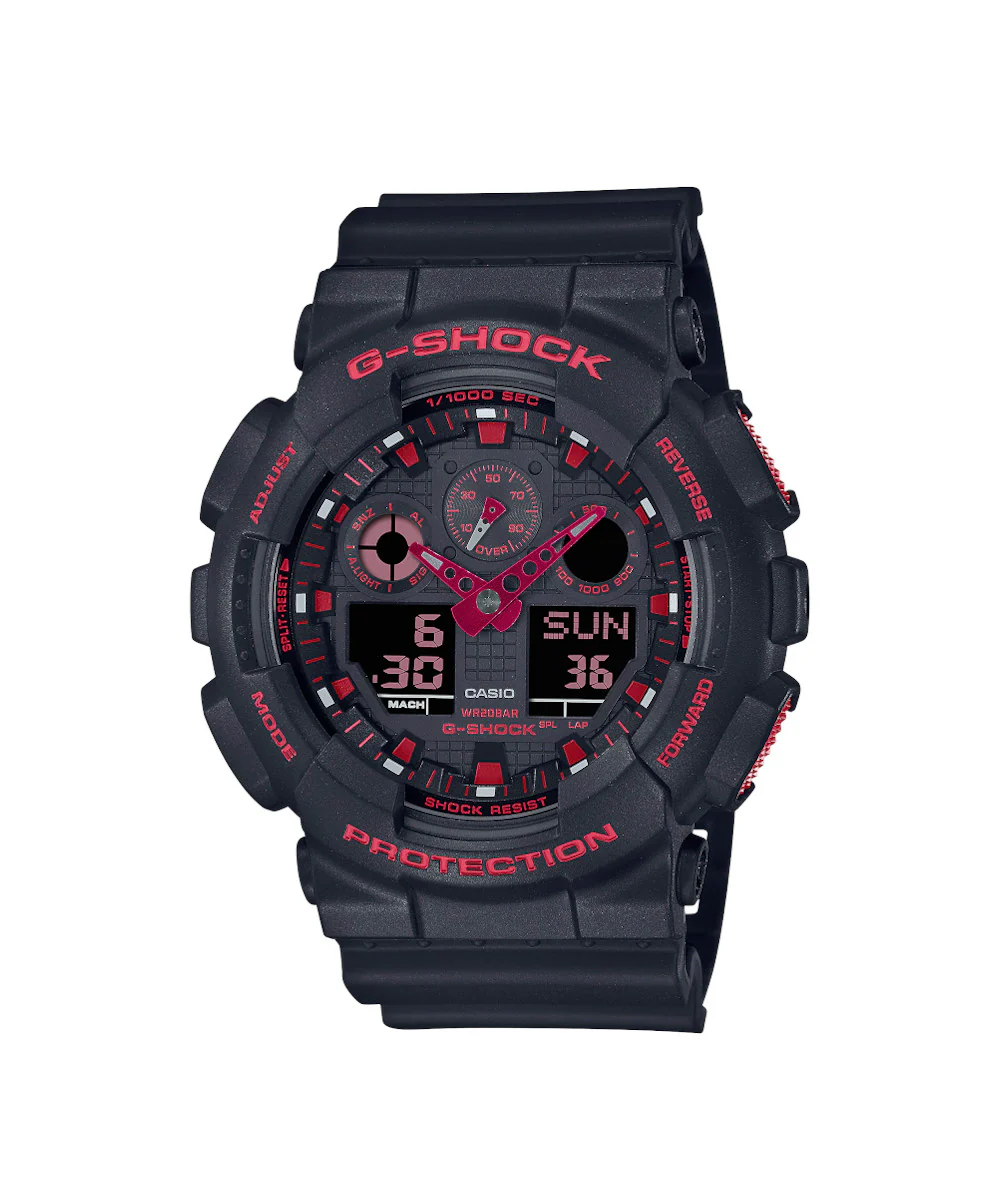 RELOJ CASIO G-SHOCK GA-100BNR-1ADR- NEGRO