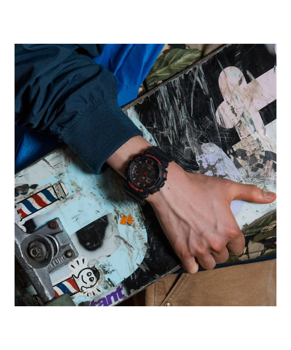 RELOJ CASIO G-SHOCK GA-100BNR-1ADR- NEGRO - Image 2