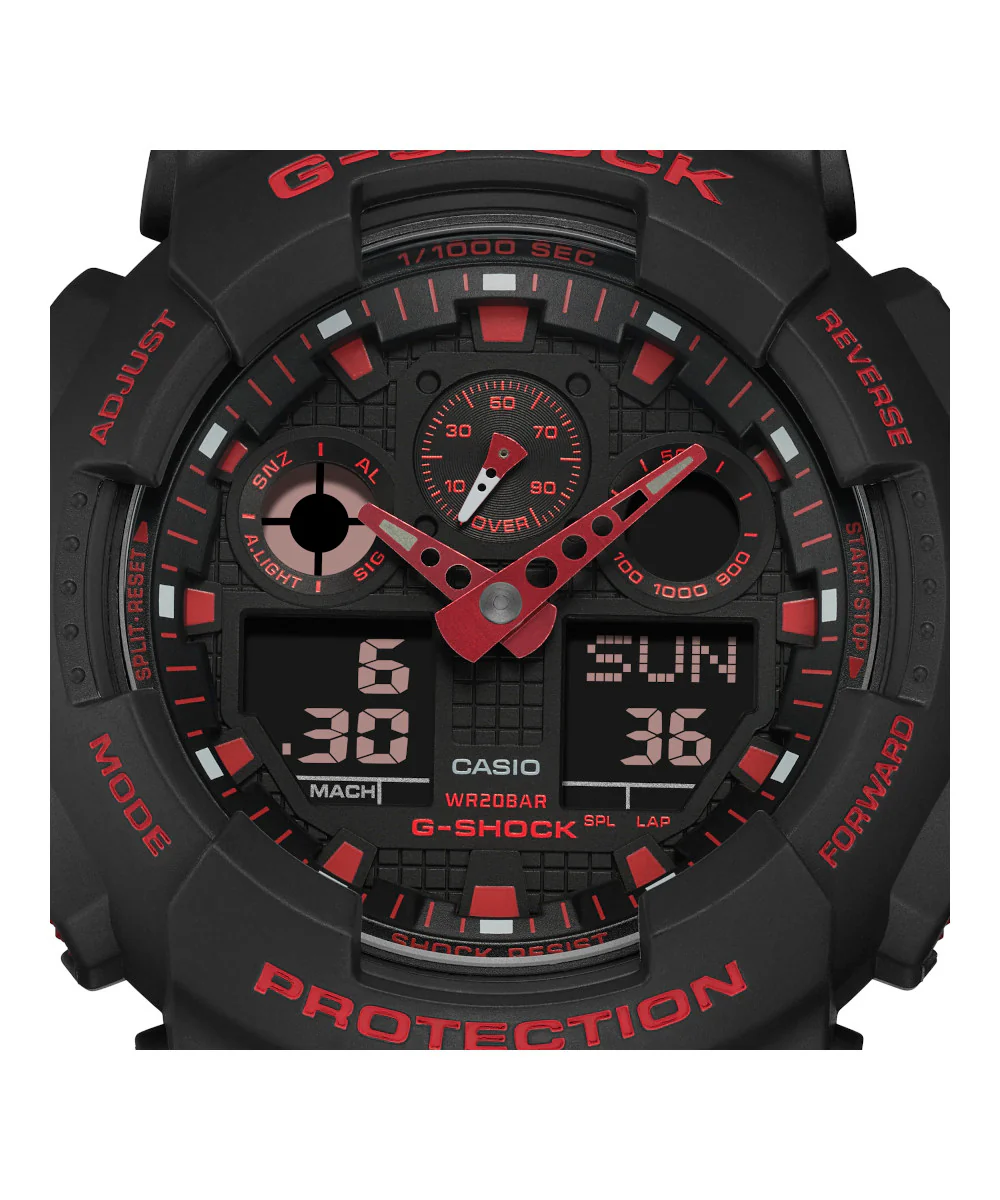 RELOJ CASIO G-SHOCK GA-100BNR-1ADR- NEGRO - Image 3