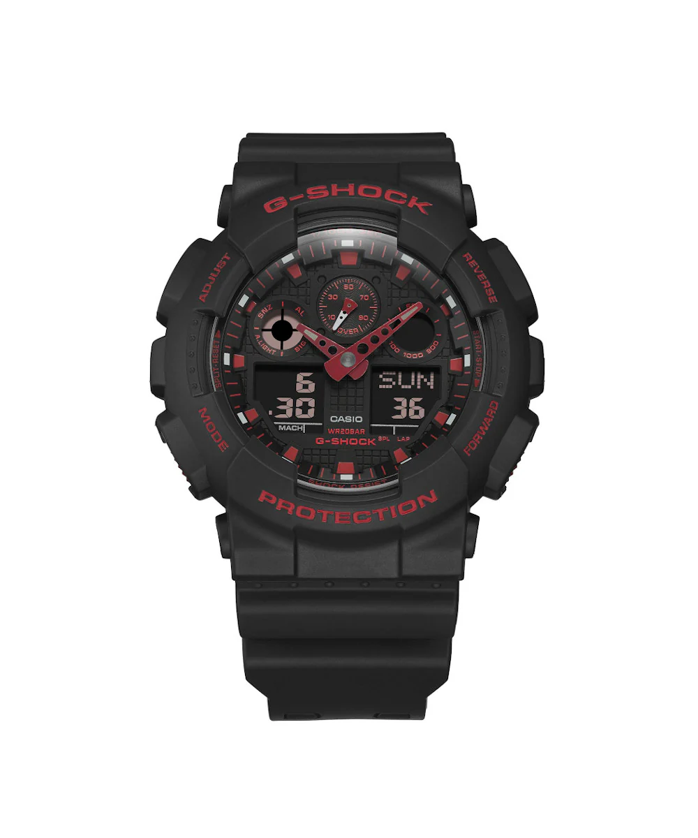 RELOJ CASIO G-SHOCK GA-100BNR-1ADR- NEGRO - Image 4