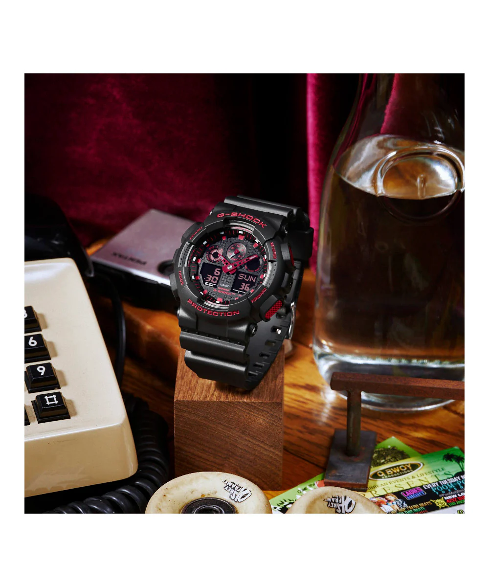 RELOJ CASIO G-SHOCK GA-100BNR-1ADR- NEGRO - Image 9