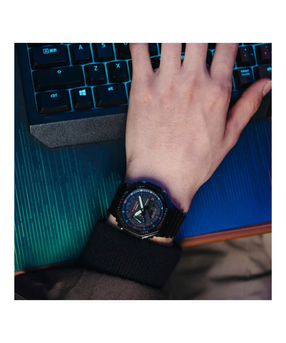 RELOJ CASIO G-SHOCK GA-2100RGB-1ADR- NEGRO - Image 6