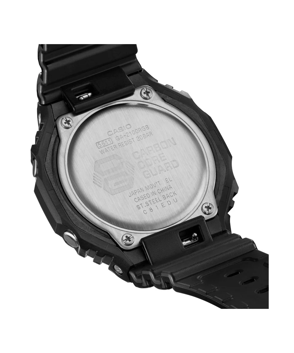 RELOJ CASIO G-SHOCK GA-2100RGB-1ADR- NEGRO - Image 8