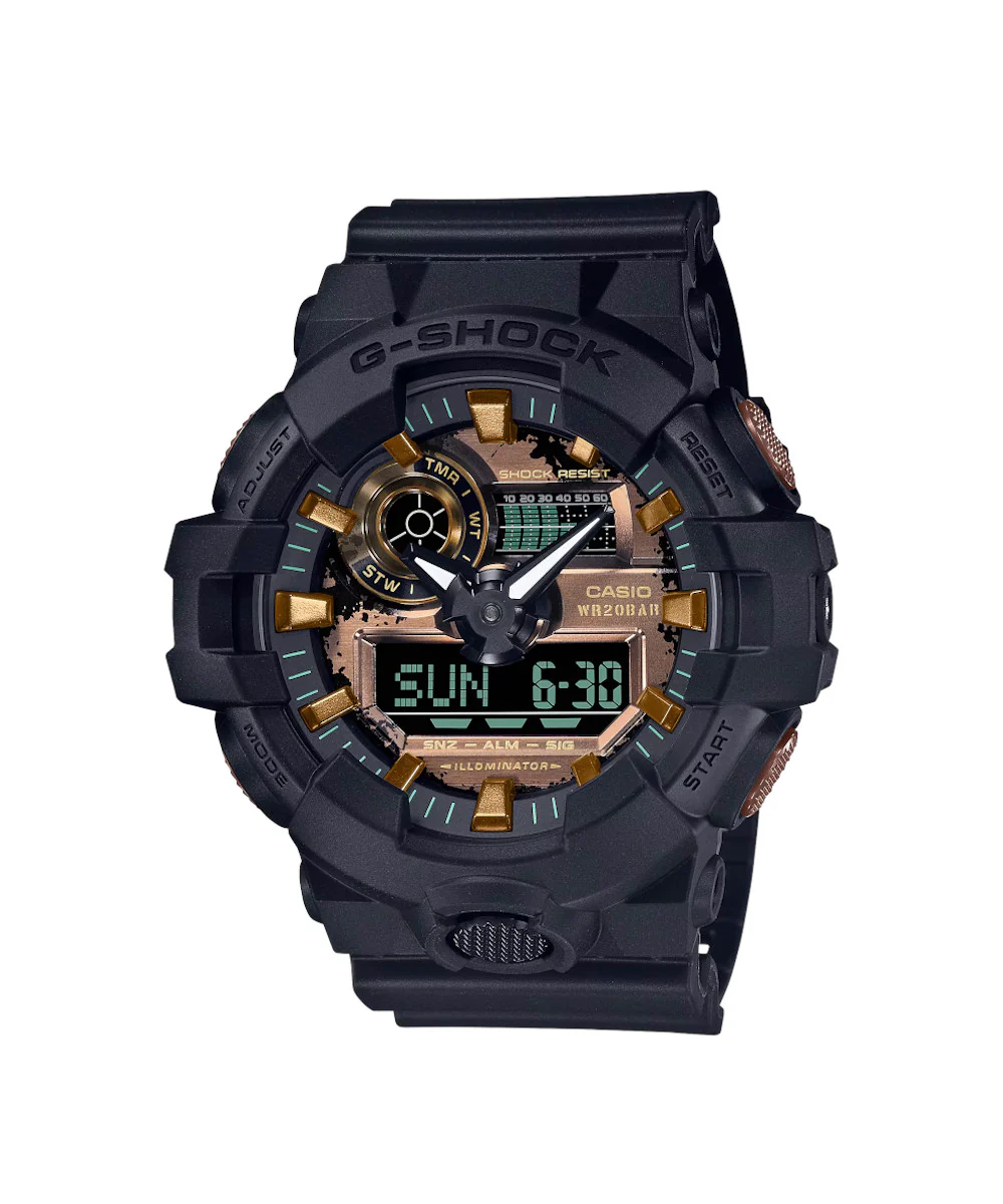 RELOJ CASIO G-SHOCK GA-700RC-1ADR- NEGRO