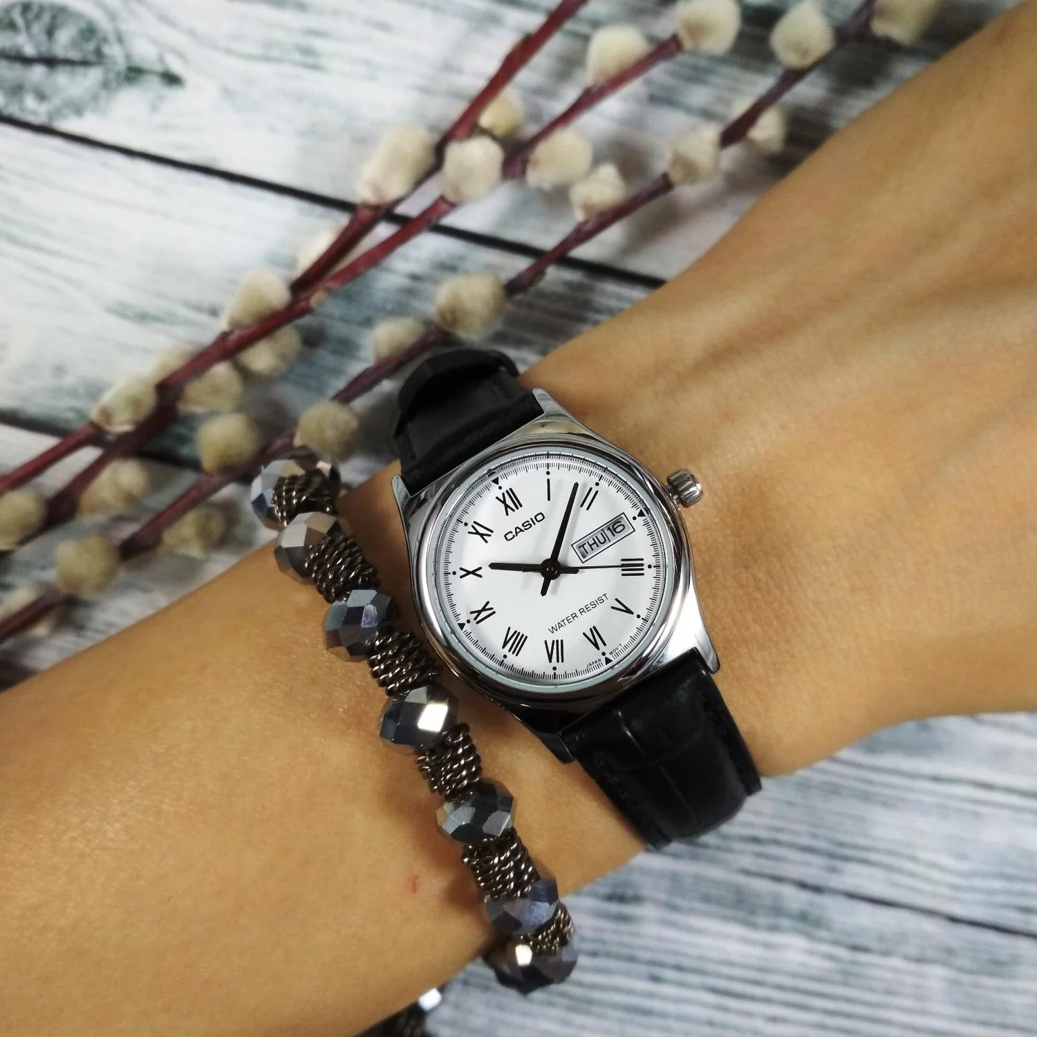 RELOJ PARA MUJER CASIO LTP-V006L-7BUDF -BLANCO - Image 3
