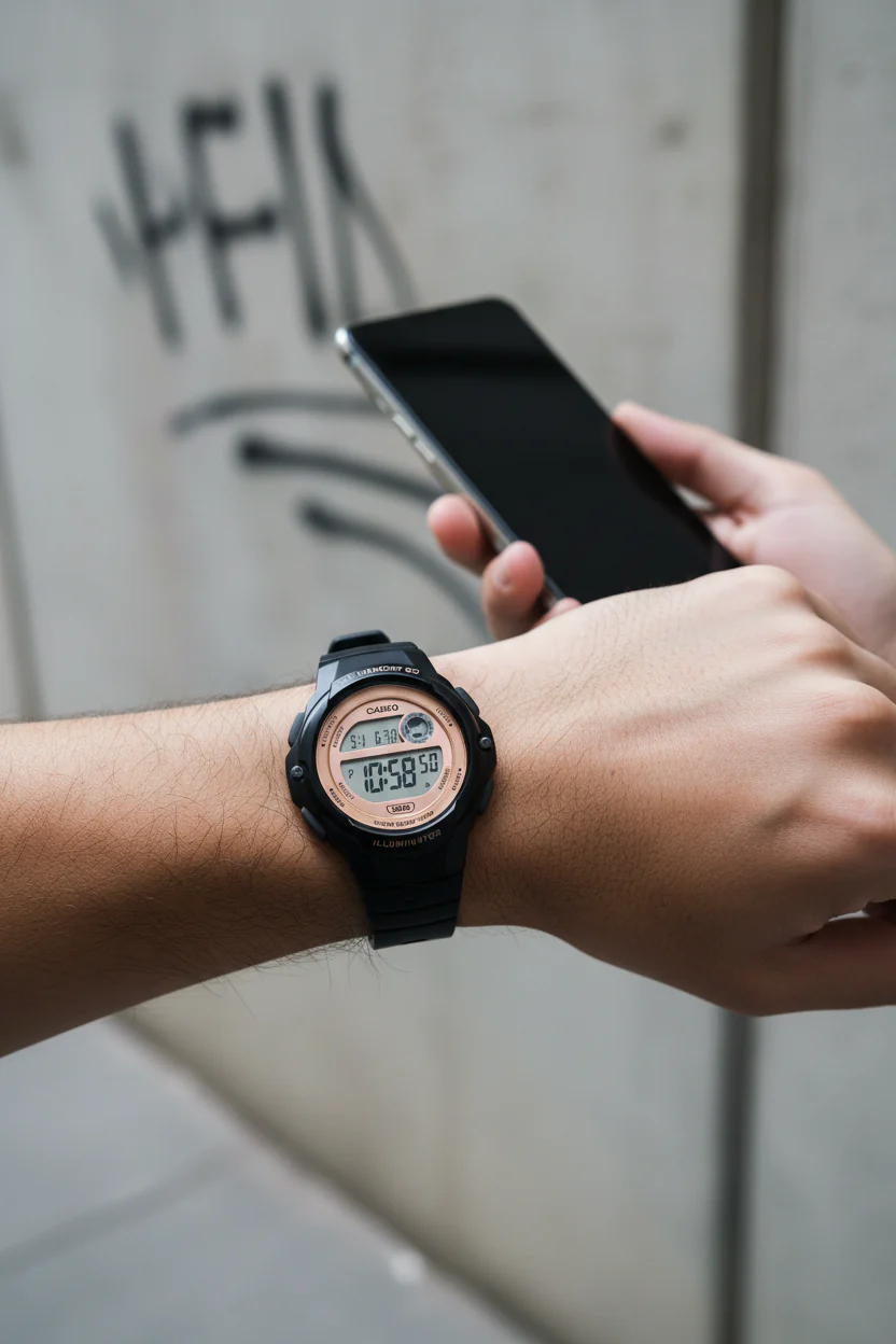 RELOJ CASIO LWS-1200H-1AVDF - NEGRO - Image 6