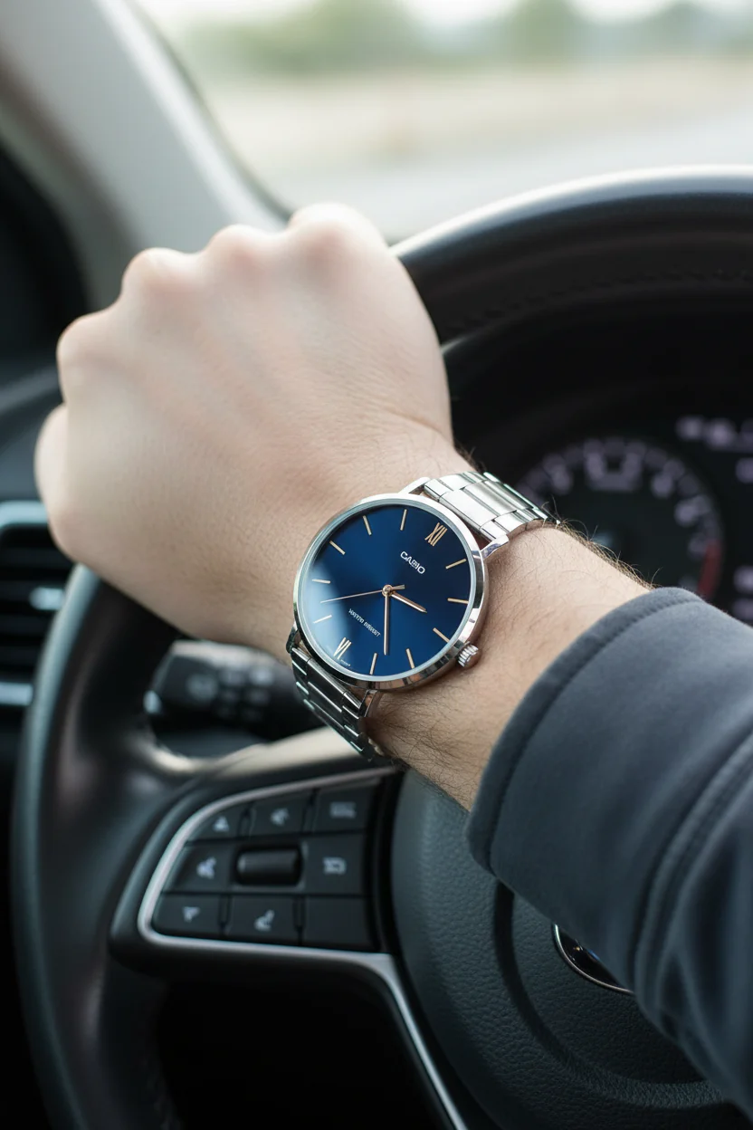RELOJ PARA HOMBRE CASIO MTP-VT01D-2BUDF -AZUL - Image 3