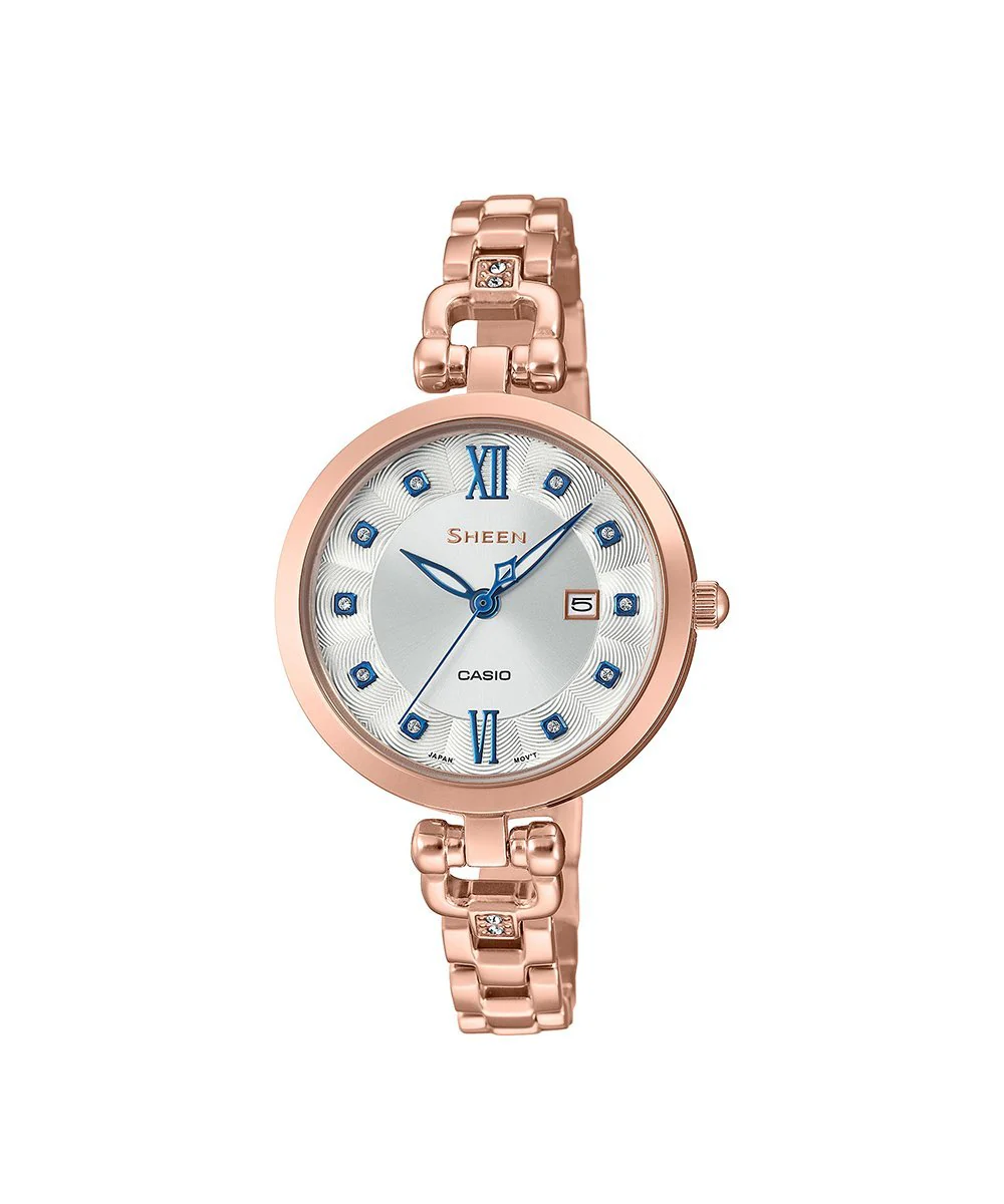 RELOJ PARA MUJER CASIO SHEEN SHE-4055PG-7AUDF -ORO ROSA