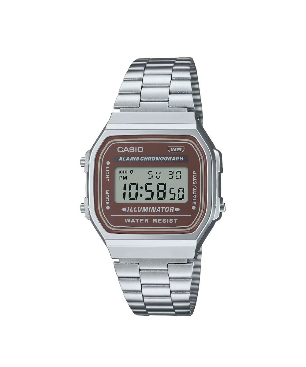 RELOJ CASIO VINTAGE A168WA-5AYDF -PLATEADO