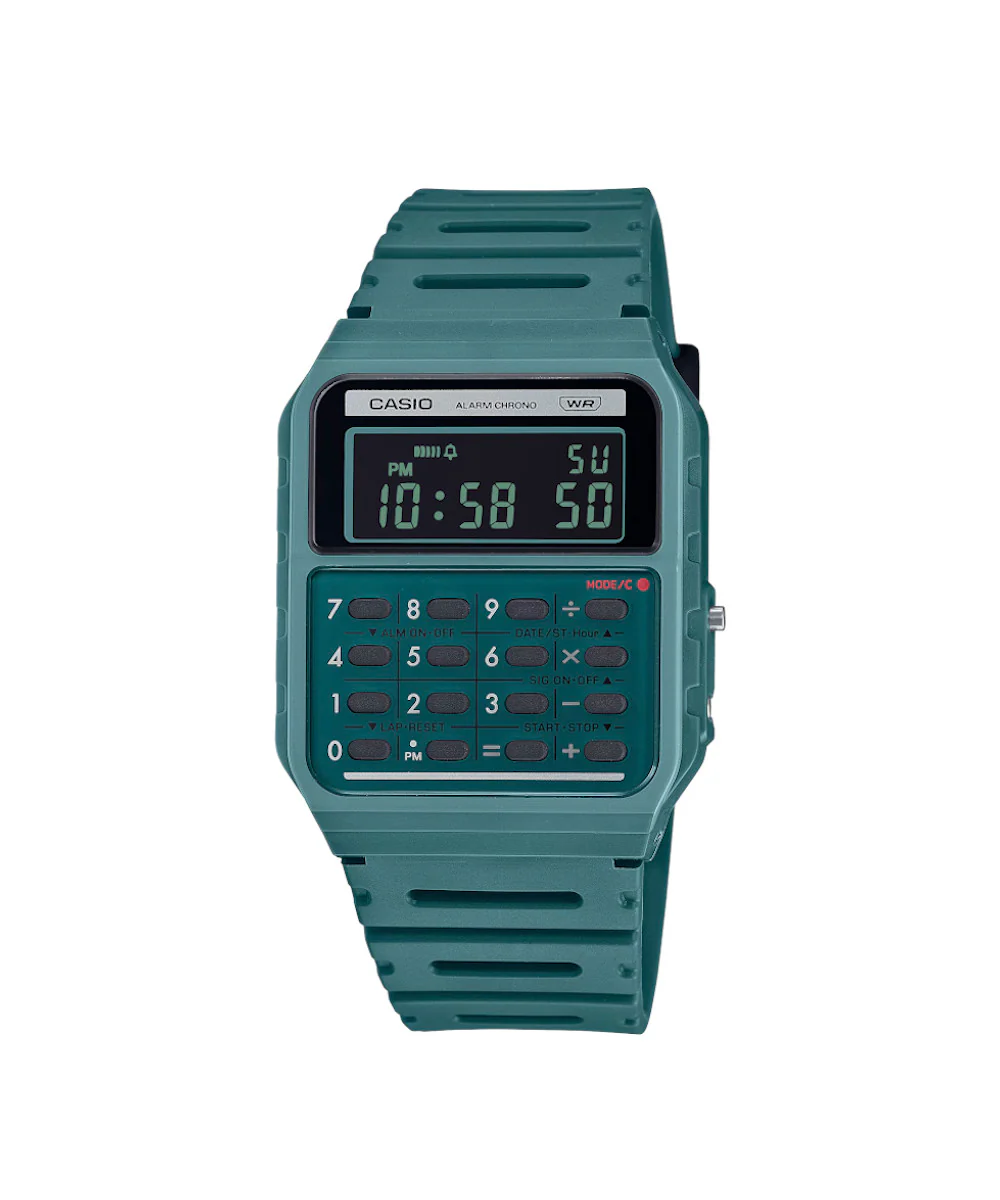 RELOJ CASIO VINTAGE  CA-53WB-3BDF-VERDE