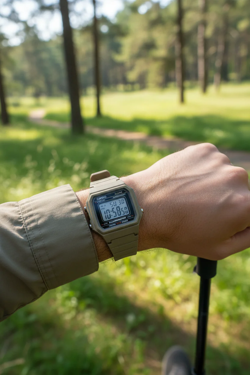 RELOJ CASIO W-217H-5AVDF -CAFÉ - Image 6