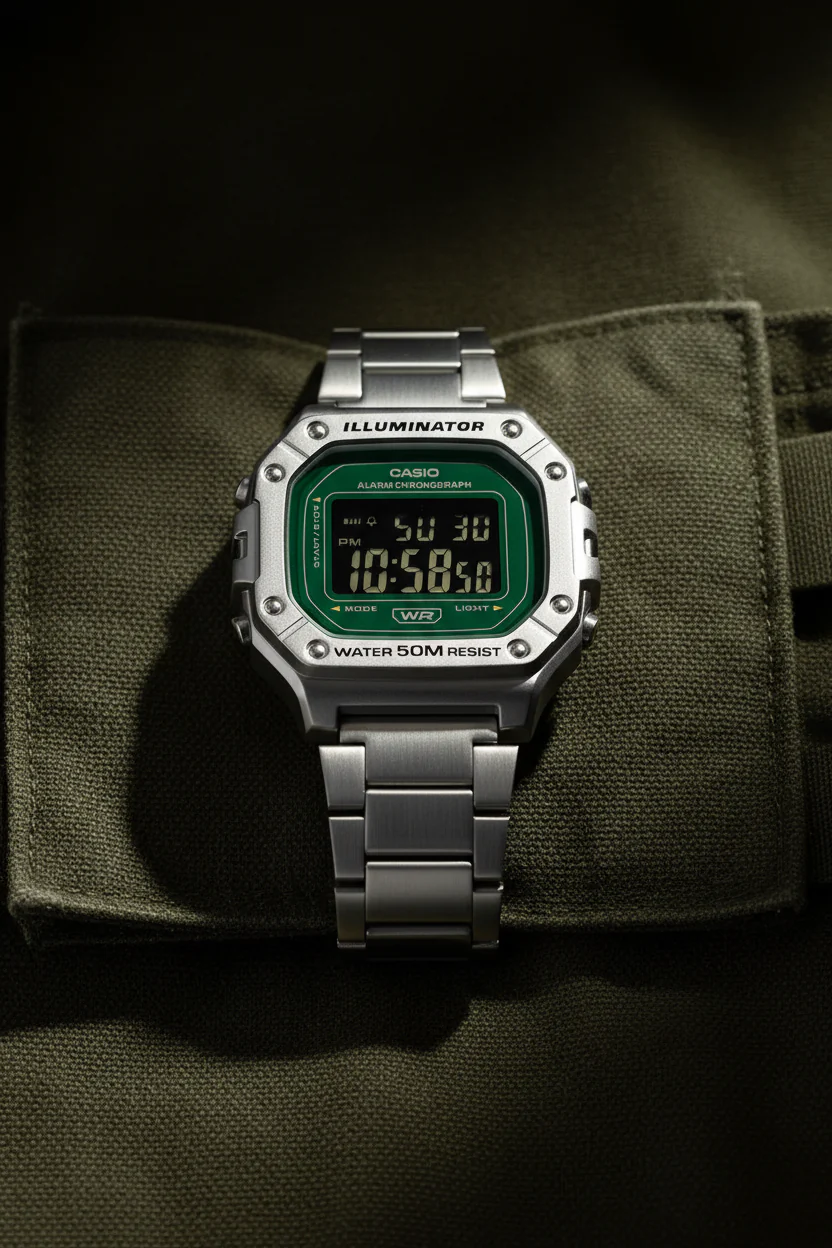 RELOJ CASIO W-218HD-3AVDF - VERDE - Image 4