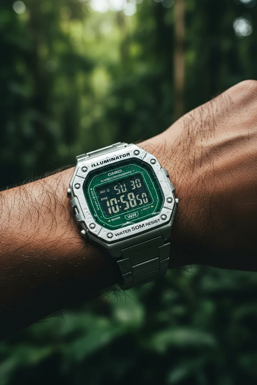 RELOJ CASIO W-218HD-3AVDF - VERDE - Image 6