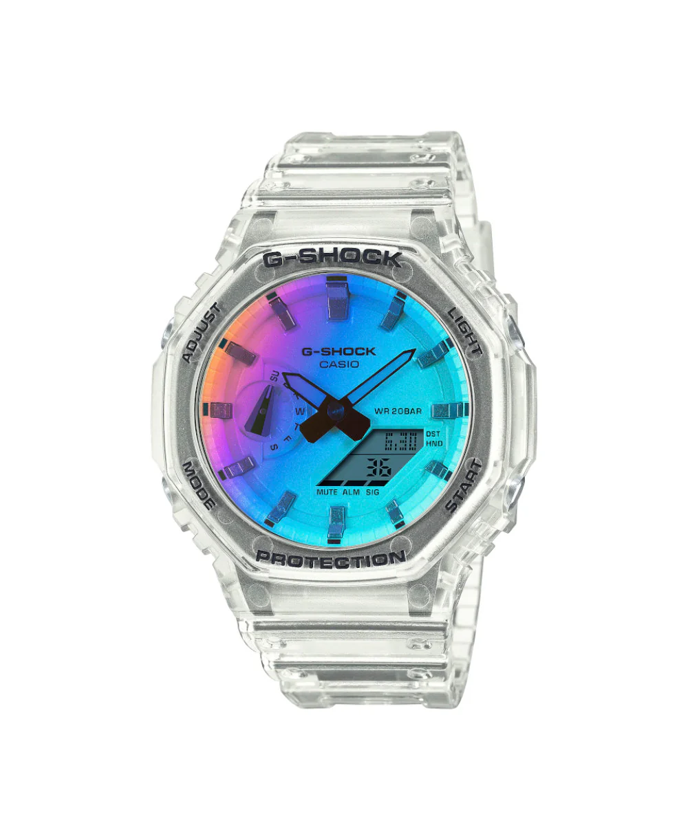 RELOJ CASIO G-SHOCK GA-2100SRS-7ADR- BLANCO