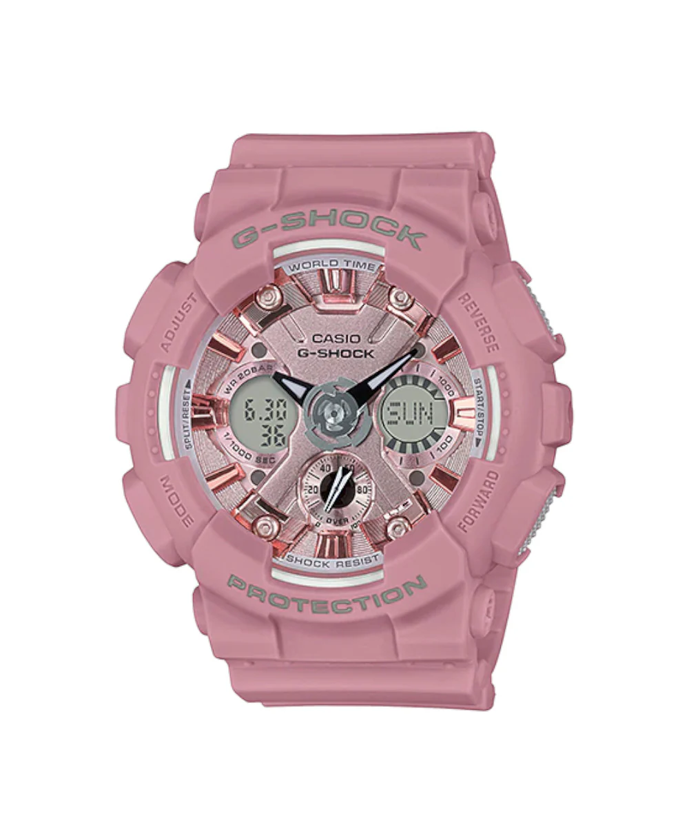 RELOJ PARA MUJER CASIO G-SHOCK GMA-S120DP-4ADR -ROSADO