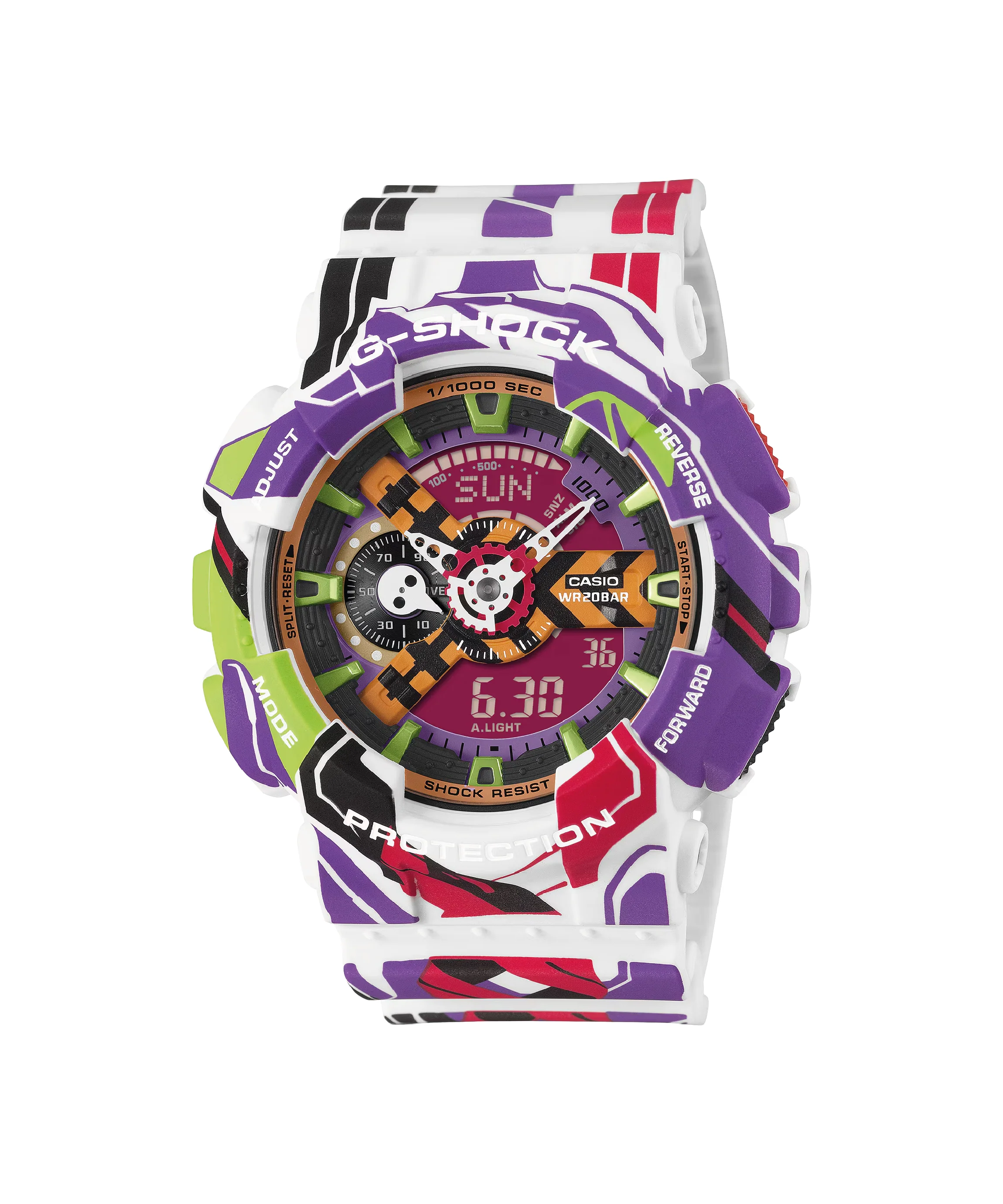 RELOJ G-SHOCK X EVANGELION GA-110EVA30-7ADR - BLANCO
