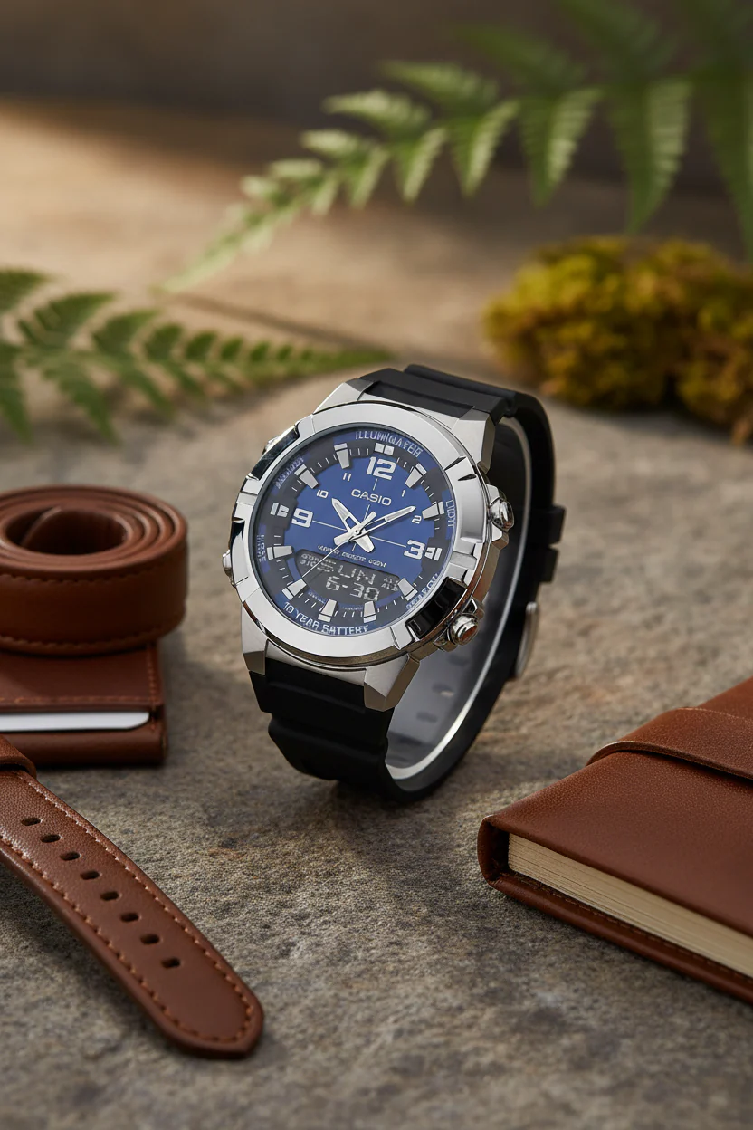 RELOJ PARA HOMBRE CASIO AMW-870A-2AVDF- AZUL - Image 9