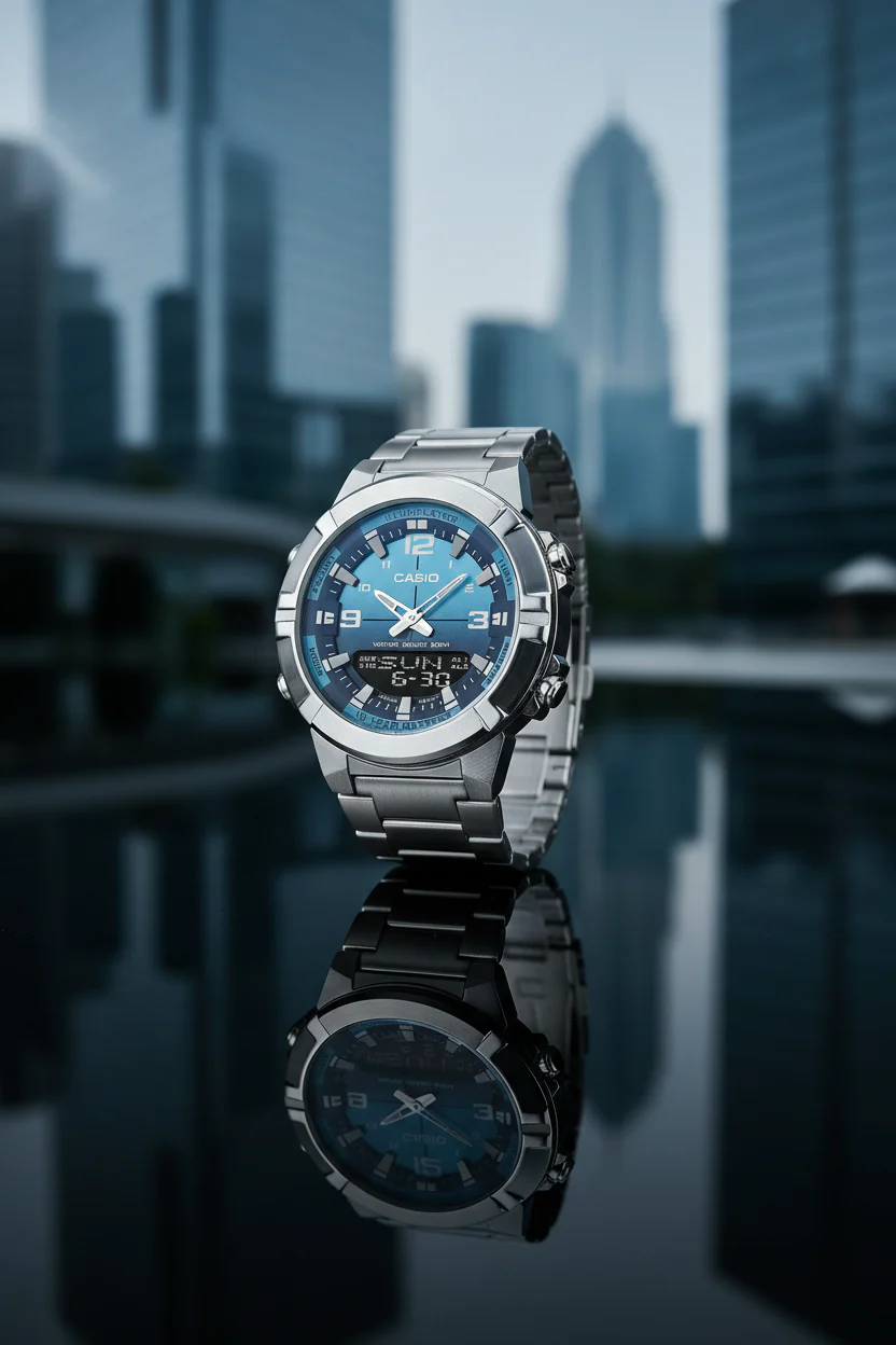 RELOJ PARA HOMBRE CASIO AMW-870DA-2A2VDF - AZUL - Image 4