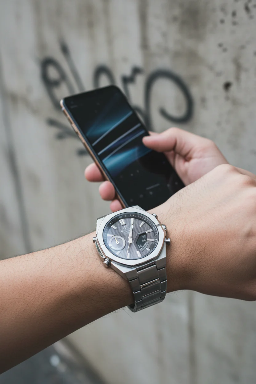 RELOJ PARA HOMBRE CASIO EDIFICE ECB-S10D-8ADF - GRIS - Image 7