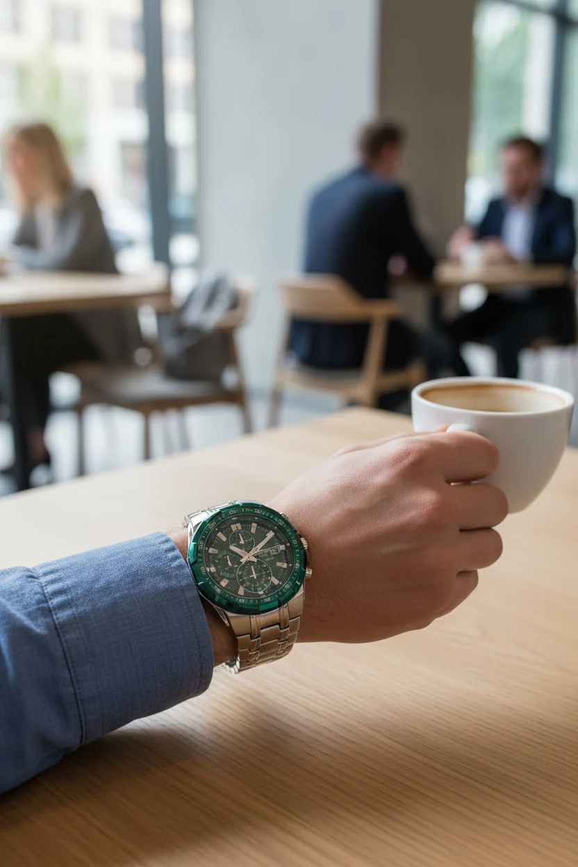 RELOJ PARA HOMBRE CASIO EDIFICE EFR-539DE-3AVUDF - VERDE - Image 6