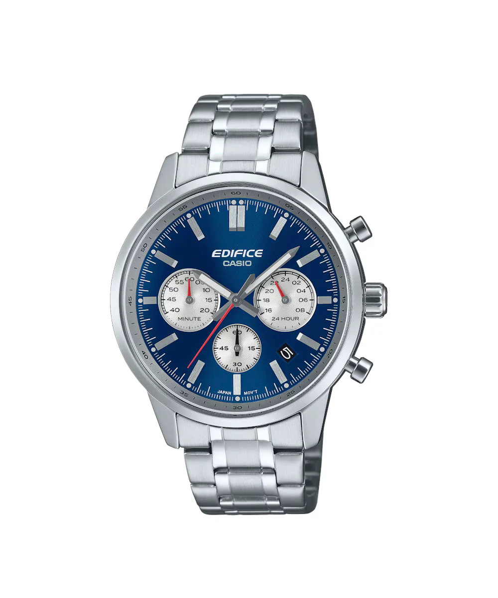 RELOJ PARA HOMBRE CASIO EDIFICE EFR-575D-2ADF -PLATEADO